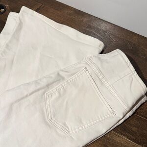 Free People White Flare Jeans - low rise